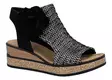 Rieker women's wedge sandals 63791-01 black kombi - Rieker women`s sandals - 140358 - 1