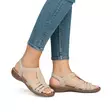 Rieker women's sandals 608C0-62 beige - Rieker women`s sandals - 138188 - 4