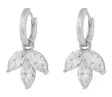 Snö of Sweden Earring Eira tripple silver/clear - Earrings - 140018 - 1