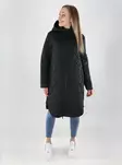 Vila women's lightweight padded jacket Hooded black beauty - Women's light winter jackets - 140148 - 1