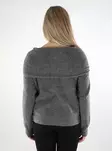 Vila women's sweater Off Shoulder dark grey - Women's knitwear - 137538 - 3
