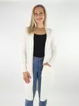 Vila Cardigan Ril long white Alyssum - Women's knitwear - 134138 - 1