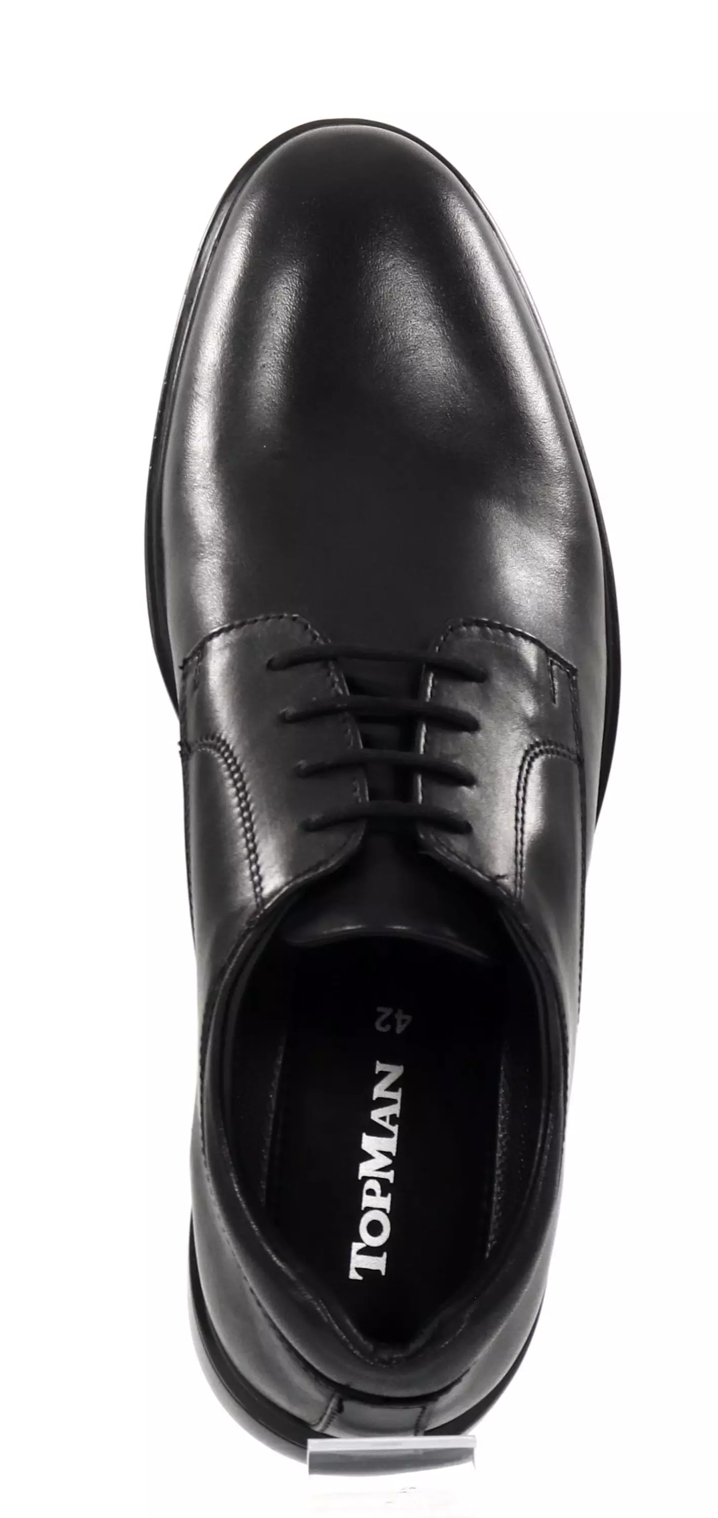 Men\'s  Black Leather Lace-Up Dress Shoes Topman Men main image 3