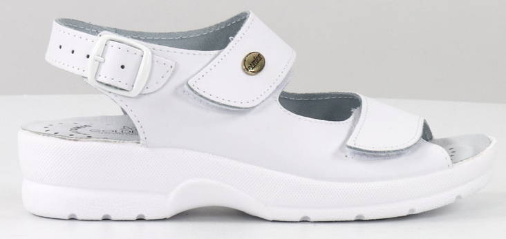 Golden Fit Sandals 696, White - Women's work shoes - 127898 - 1