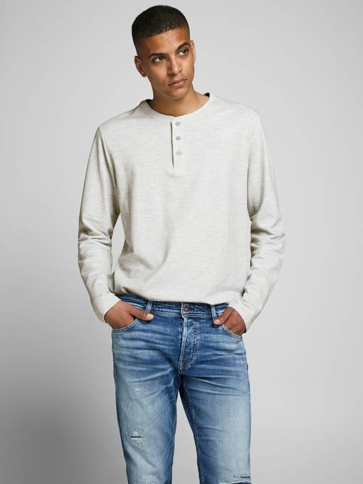 Jack \u0026 Jones Men's Shirt Jeans henley 