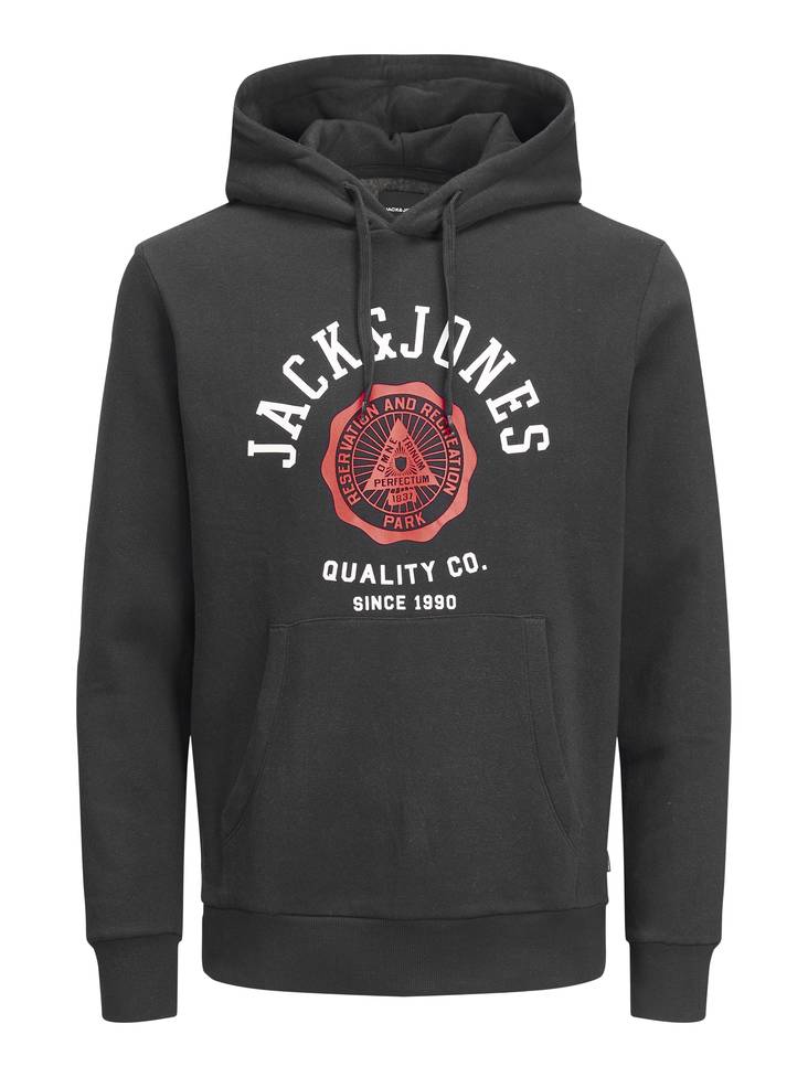 Jack&Jones Hoodie Logo hood black - Men's hoodies - 131448 - 1