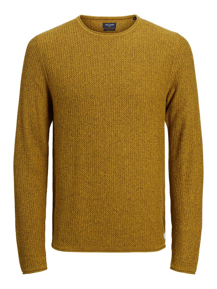 Jack&Jones Sweater Blucarlos olive oil - Men's knitwear - 132028 - 1