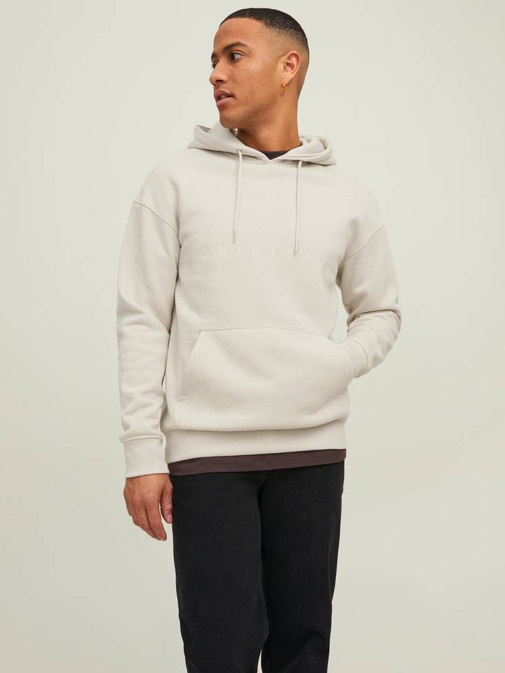 Jack&Jones Hoodie Copenhagen moonbeam - Men's hoodies - 132828 - 1