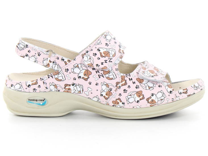 Nursing Care Machine Washable Sandals Leather, dogs - Women's work shoes - 126978 - 1