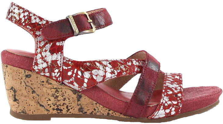 Laura Vita Wedge Sandals Benoit 22, Red - Women's sandals - 120668 - 1