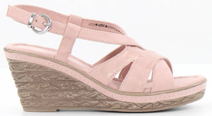 Marco Tozzi Wedge Sandals 28395-24, Rose - Women's sandals - 126308 - 1