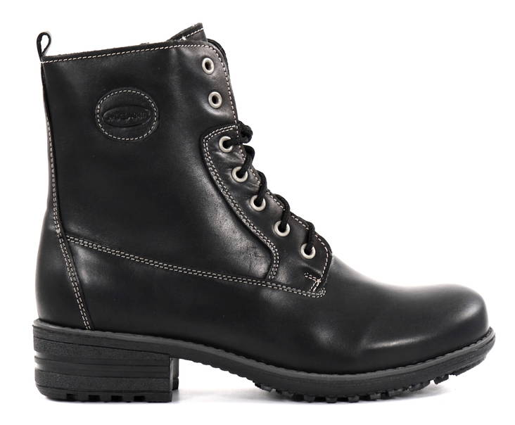 Migant Women Leather Ankle Boots, friction sole L920-22, Black - Women's ankle boots - 129378 - 1