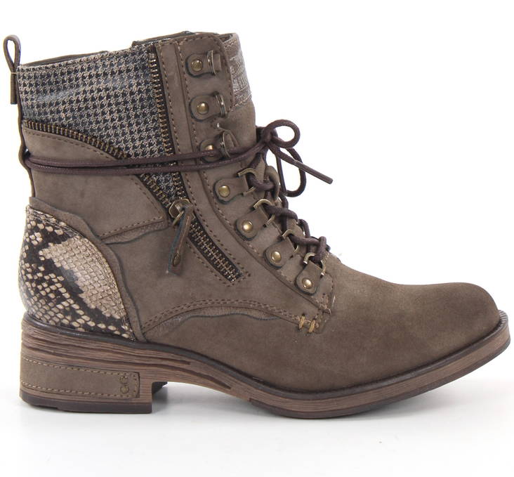 Mustang Ankle Boots 1293-601-318, Taupe - Women's ankle boots - 127398 - 1