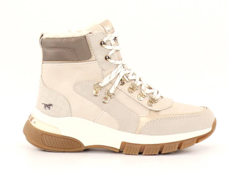 Mustang Women's Ankle Boots 1367-602-243 Ivory - Women's ankle boots - 134618 - 1