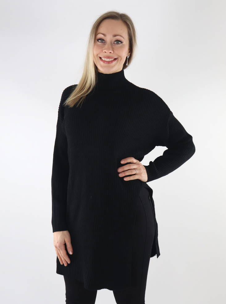 Only women's long sweater black - Women's knitwear - 134928 - 1