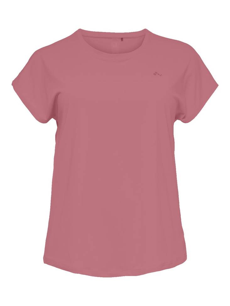 Only Play Curvy T-Shirt loose berry - Womens's sports T-shirts - 129178 - 1
