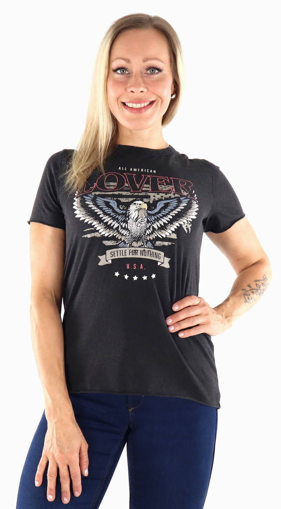 Only T-Shirt reg black/lover - Women's T-shirts - 133988 - 1