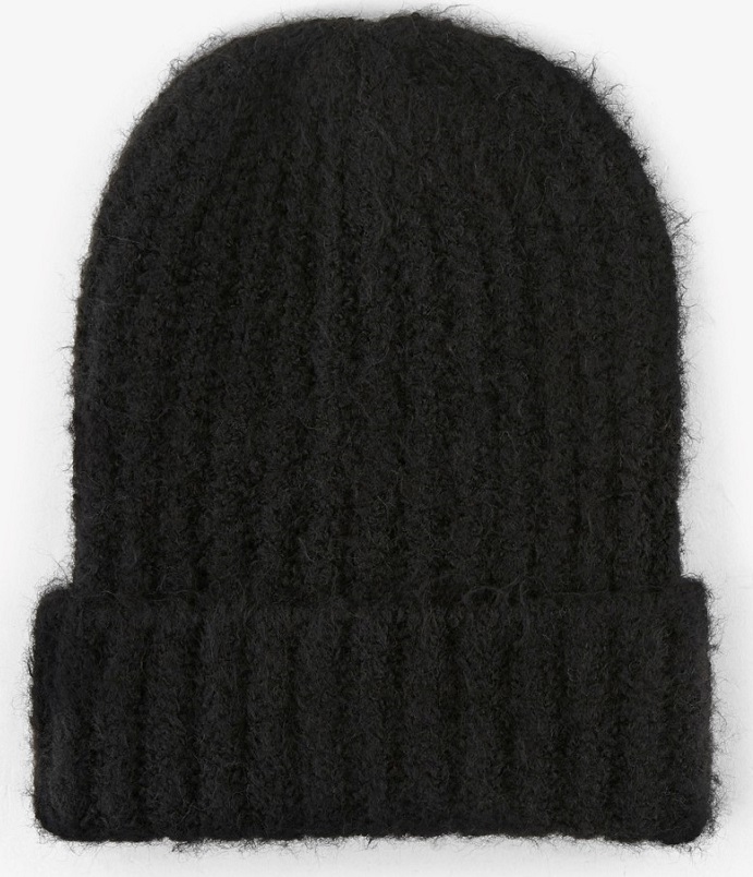 Pieces Beanie structured, black, gray - Women's beanies and gloves - 127628 - 2