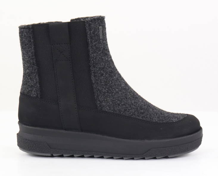 Pomar Felt Ankle Boots Kuusama black/granit - Women's ankle boots - 132068 - 1