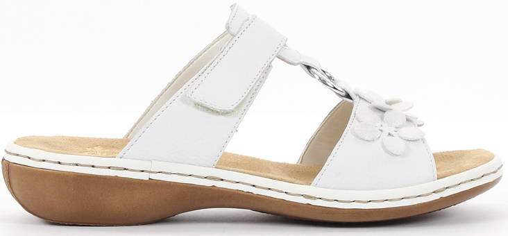 Rieker Mules 65998-80, White - Women's mules - 122958 - 1