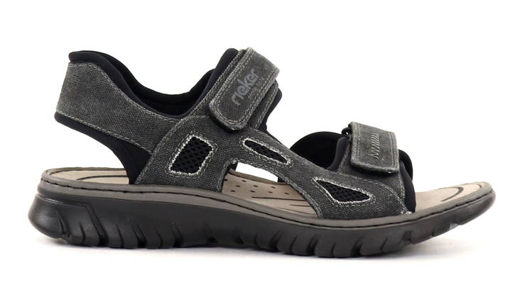 Rieker men's sandals 26763-45 gray - Men's sandals - 135468 - 1
