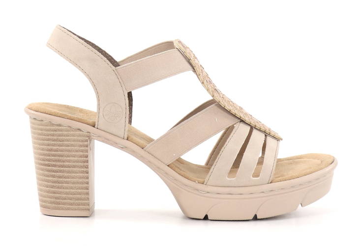 Rieker women's sandals 67526-62 beige - Rieker women`s sandals - 135378 - 1