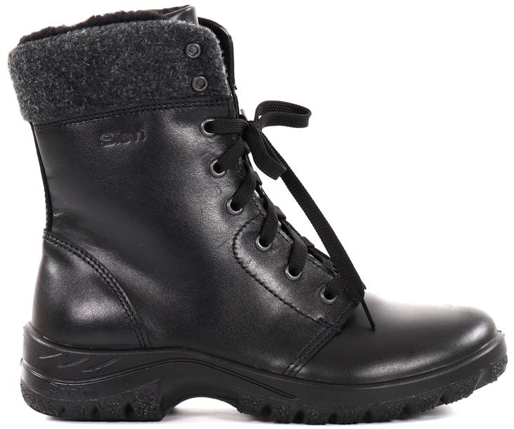 Sievi women's leather Ankle Boots Milja, Black - Women's ankle boots - 132378 - 1