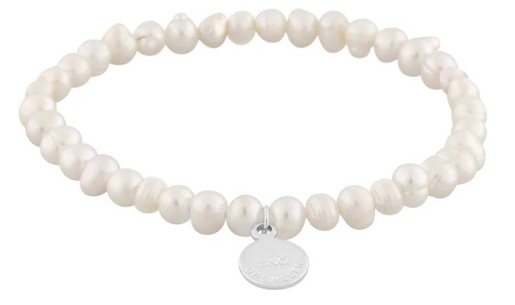 Snö of Sweden Bracelet Saga elastic s/white - Bracelets - 134958 - 1