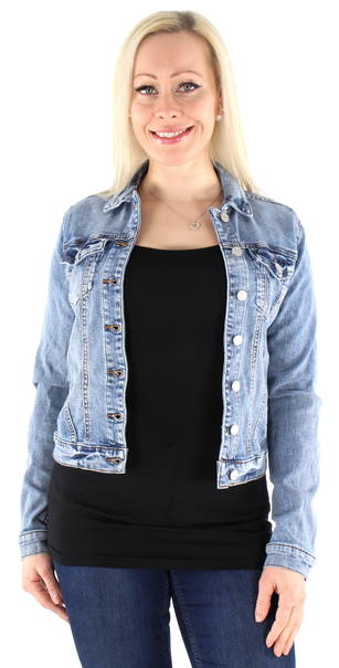 blue womens denim jacket