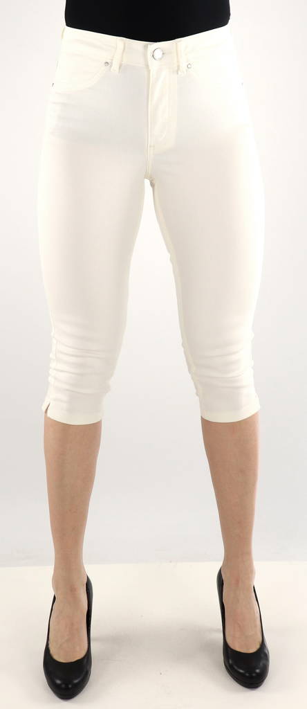 Vila elastic Capris Jeggy ana new cloud dancer - Women's shorts and capris - 133638 - 1