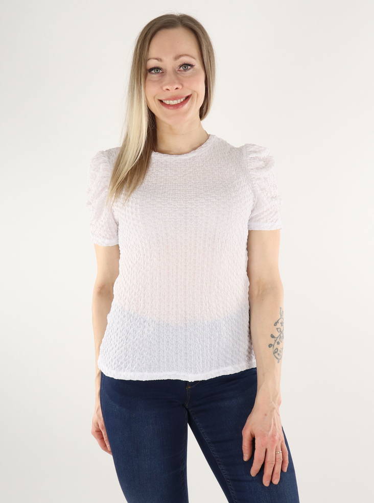 Vila T-Shirt puff bright white - Women's T-shirts - 135698 - 1
