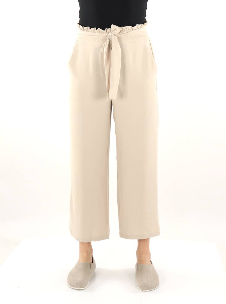 Vila women's culottes pants HW feather gray - Women's trousers - 135508 - 1