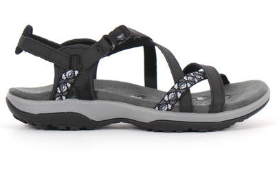 skechers women's sandals black