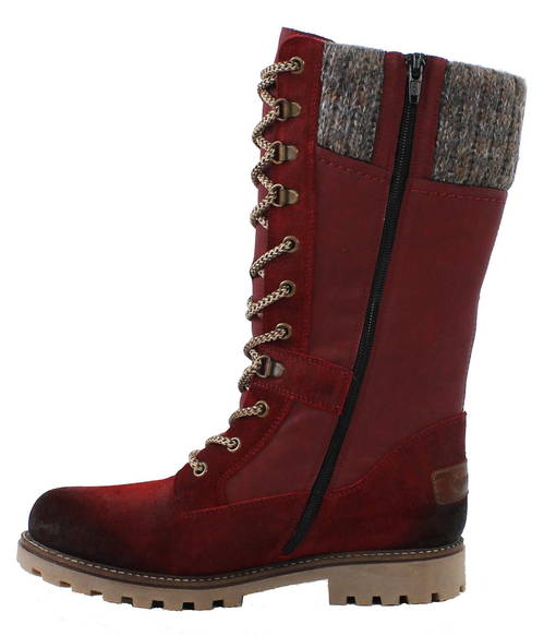 Rieker red boots cheap