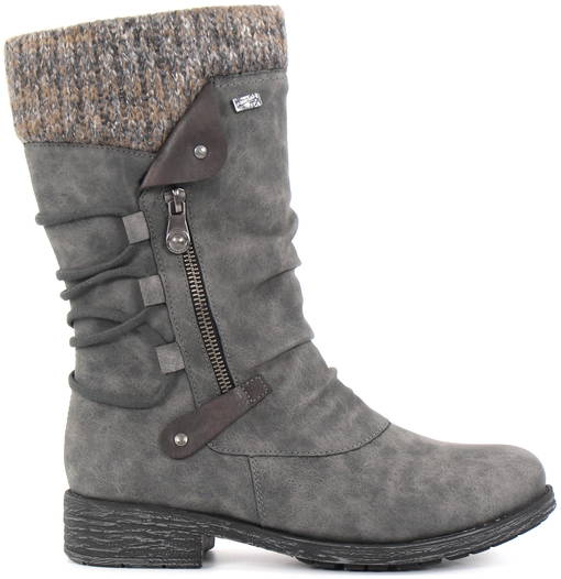 lade fort rendering Rieker Remonte Boots D8070-45, Gray - Stilettoshop.eu webstore