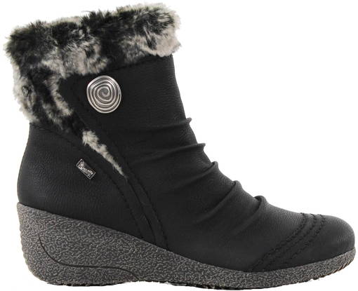 rieker wool lined ankle boot