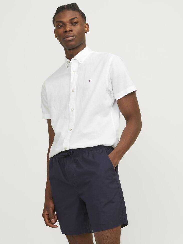 Jack&Jones men's short-sleeved dress shirt Blusummer white - Men's dress shirts - 136048 - 1