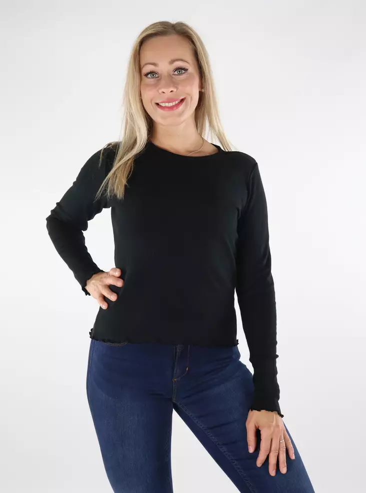 Only Shirt black - Women's long sleeved shirts - 136648 - 1