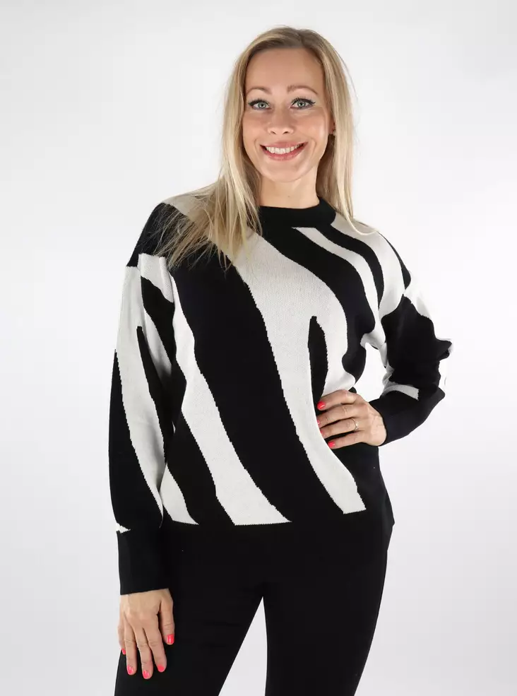 Vero Moda women's sweater black/W.birch A - Women's knitwear - 136798 - 1