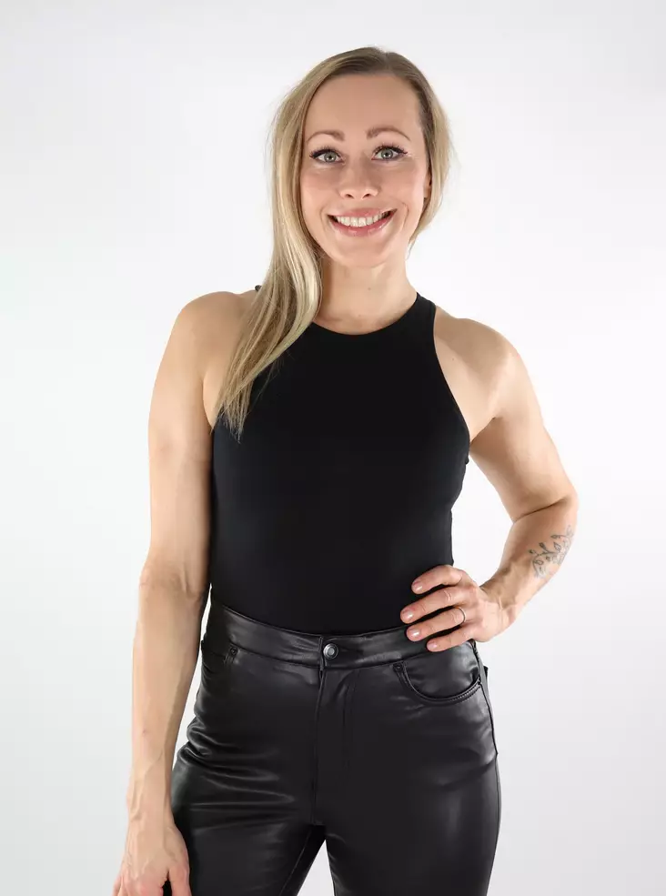 JJXX bodysuit black/tonal print - Women's tank tops - 137168 - 1