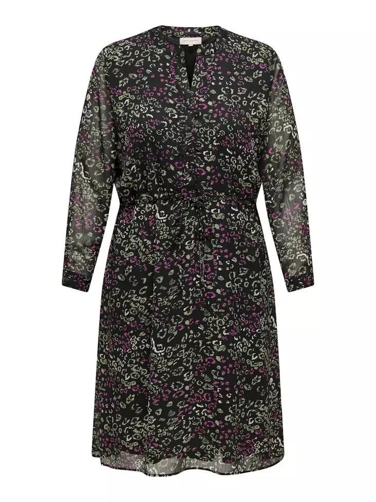 Only Carmakoma plus size dress V-Neck black/atristic - Dresses and tunics - 137438 - 1