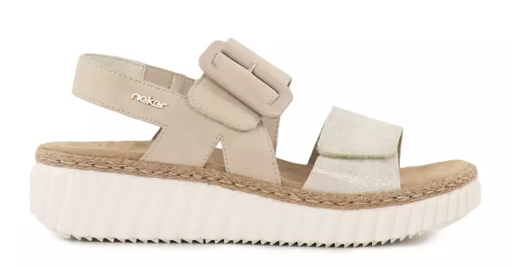 Rieker women's sandals 69260-60 beige - Rieker women`s sandals - 138228 - 1