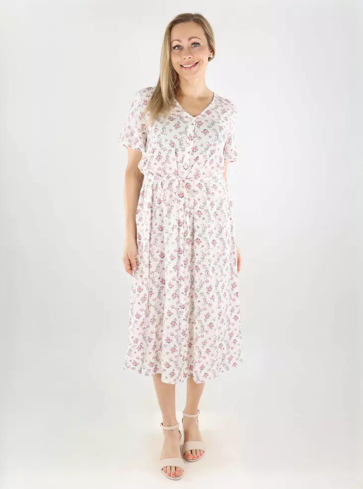 Pieces midi viscose dress Ankle cloud dancer/romantic - Dresses and tunics - 138458 - 1