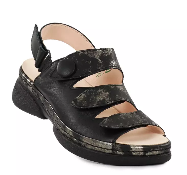 Think! women's sandals Cambio 000587-0080 black - Women's work shoes - 138808 - 1