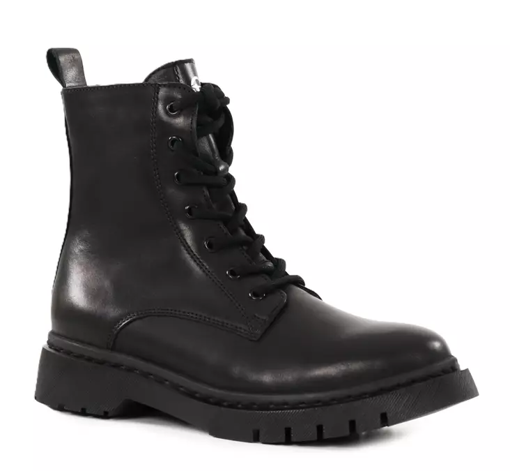 Tamaris women's genuine leather ankle boots 25269-41 black - Tamaris ankle boots - 138958 - 1