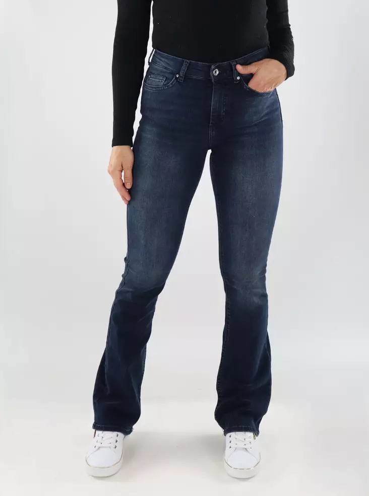 Only wide-leg jeans ONLBLUSH Mid Flared blue black - Women's jeans - 139218 - 1