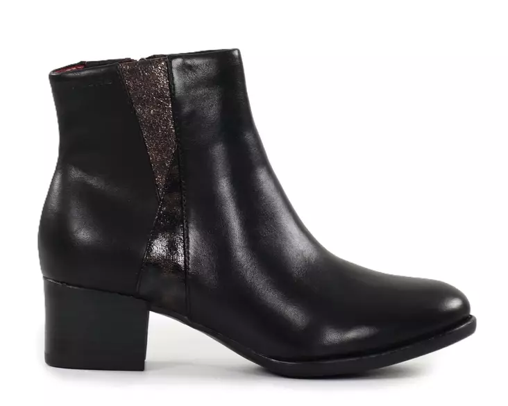 Tamaris women's genuine leather ankle boots 25366-45 black - Tamaris ankle boots - 139378 - 1