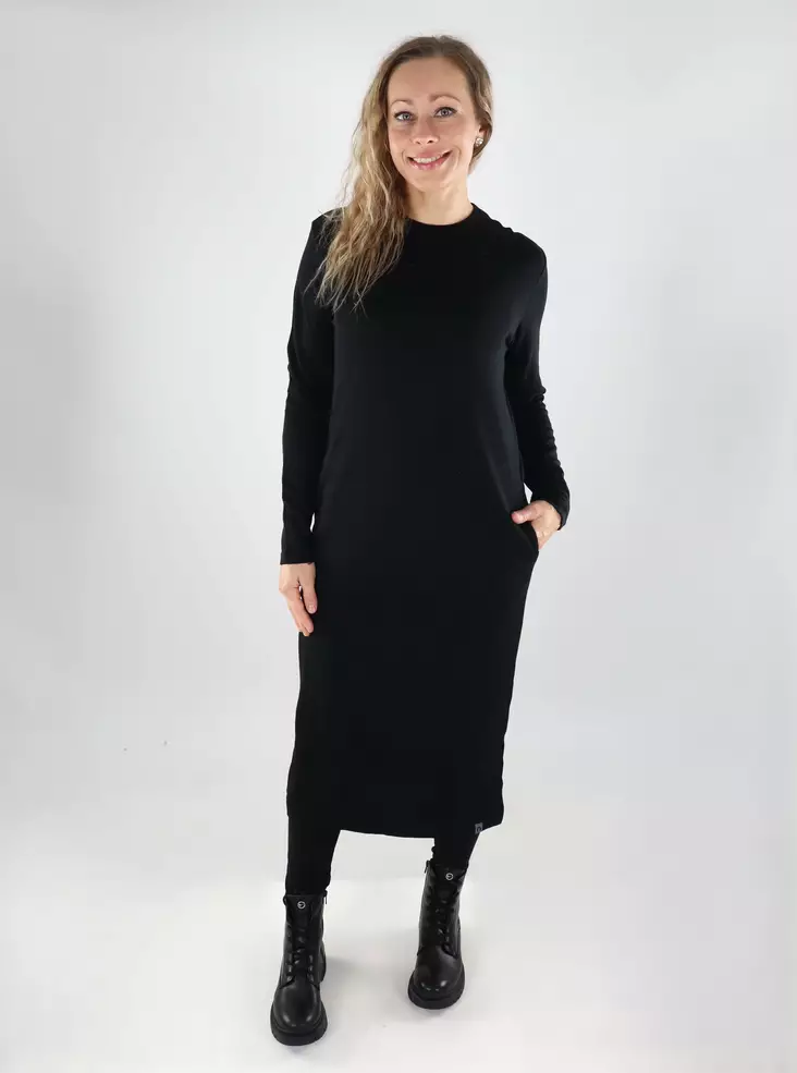 North Outdoor midi dress in black - Women's knitwear - 139478 - 1