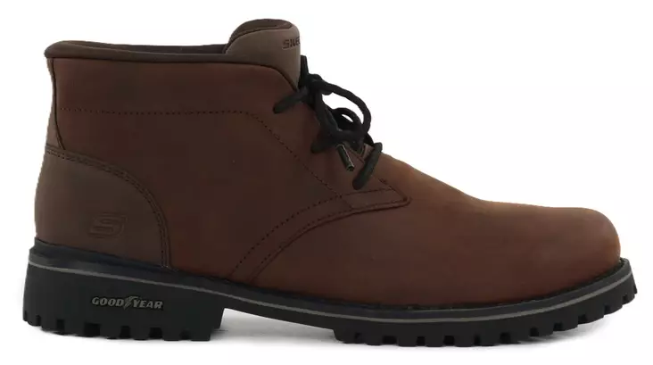 Skechers ankle boots 205903/DKBR QUINTERO-DAMIEN dark brown - Men's ankle boots and boots - 141898 - 1