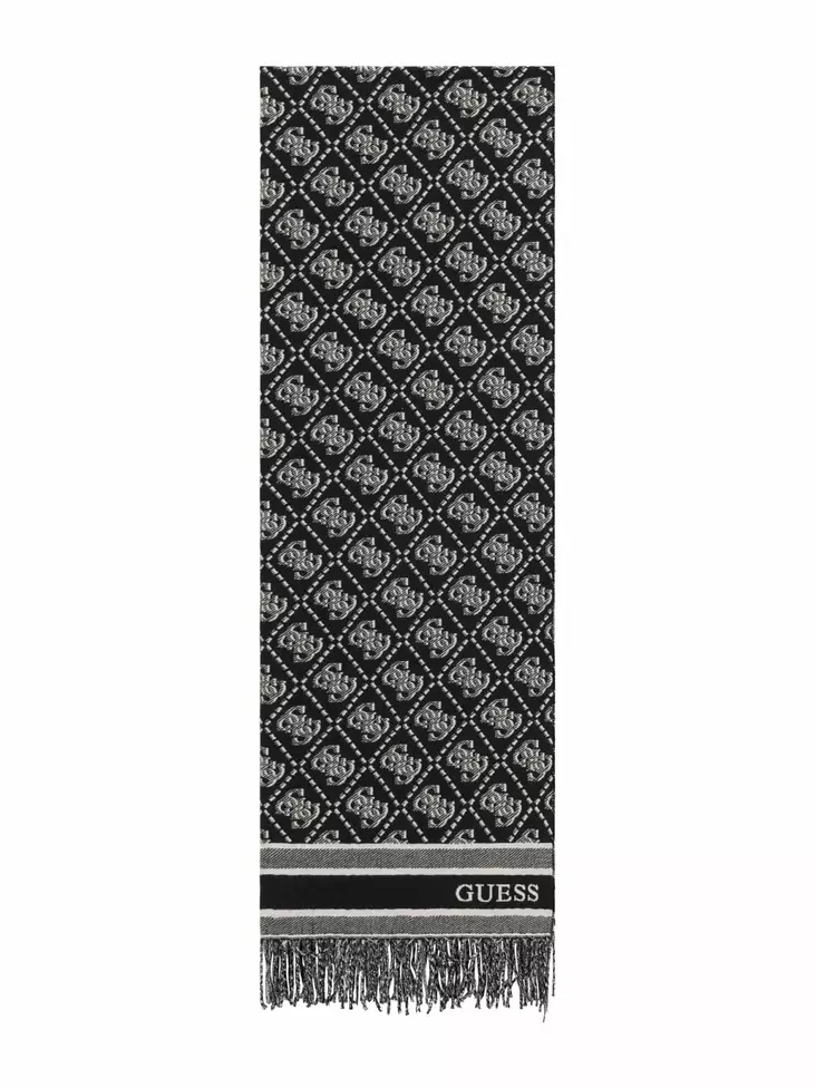 Guess Scarf AW5665POL03 BLO black logo - Women's scarfs - 141508 - 1